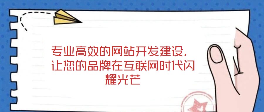 專業(yè)高效的網(wǎng)站開發(fā)建設(shè),讓您的品牌在互聯(lián)網(wǎng)時(shí)代閃耀光芒